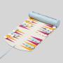 Portable Travel PU Leather Backgammon Set - Custom Logo