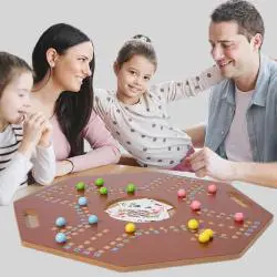 Custom 2-in-1 Chess Marble Board Game Kids Toys Family Gift