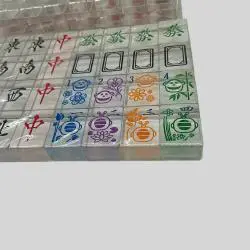 Custom Acrylic Mahjong Set - Transparent Gift Set with Logo