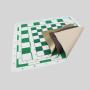 Roll-up Chess Set - PU Leather Tournament Mat Magnetic Chess Game