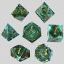 Custom Dragon Eye DND Dice Set Resin Polyhedral Dice for D&D Game