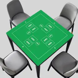 Custom Shape Rubber Table Pad - Soundproof Poker Mat