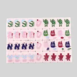 Custom Acrylic Mahjong Tiles - Blank Logo Game Set
