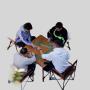 Aluminum Folding Camping Table - Mahjong Table, Enjoy