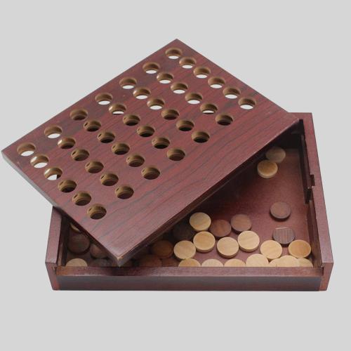 Four in a Row Family Game - Eco-Friendly Bamboo & Plastic