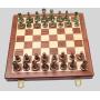 Large Metal Chess Set - 39x39cm Folding Chess Board