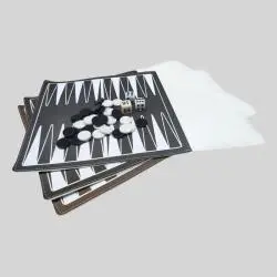 Luxury Magnetic Chess Backgammon Set - Portable Leather Board Game