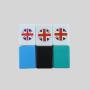 Custom Seaside Mahjong Set - 65pcs Emoji Flag Puzzle Game