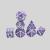 18mm White back with purple characters