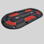 Custom Poker Table Mat - Texas Holdem, 10 Player, Neoprene Mat