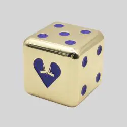 Custom Metal D6 Dice Wholesale - Logo Engraved Dice Sets