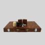 Factory Backgammon Set - 18 Inch Leather Board Game