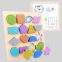 Kids Wooden Alphabet Number Puzzle - Montessori Educational Toys