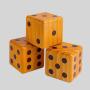 Collapsible Wooden Dice Game Set