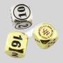 Personalized DND RPG Metal Dice - Custom Engraved Logo