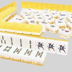Acrylic Mahjong Set with Travel Case - Outdoor Games Gift