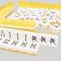 Acrylic Mahjong Set with Travel Case - Outdoor Games Gift