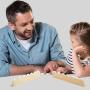 Wooden Domino Mahjong Rack Mexican Train Holder