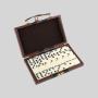 Domino Game Set – Leather Wood Case, Fashion Promotion Gift