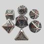 Custom D&D Dice Set - Metal Polyhedral Dice (D20)