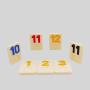 Custom Rummy Cube Game Set - Wooden Board Game with 4 Racks