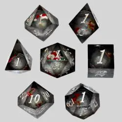 Custom Dragon Eye DND Dice Set Resin Polyhedral Dice for D&D Game