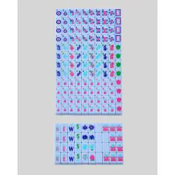 Mini Portable Mahjong Tiles Set - Family Entertainment