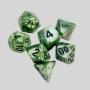 Custom 7PC Colored Jade Polyhedral Dice Set - Plastic