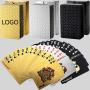 Custom Black Gold Poker Cards - Durable Playing Cards