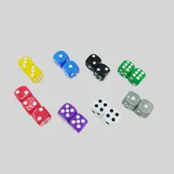 Custom Multi Color D6 Dice - 12mm 14mm 16mm Resin Pips