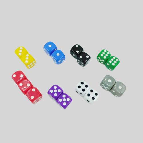 Custom Multi Color D6 Dice - 12mm 14mm 16mm Resin Pips