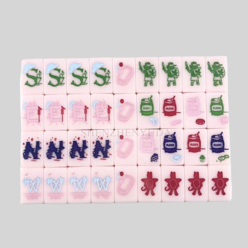 Custom Acrylic Mahjong 4 Player Board Game Tiles