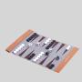 Luxury PU Leather Roll Up Backgammon Chess Game Set - Custom Handmade