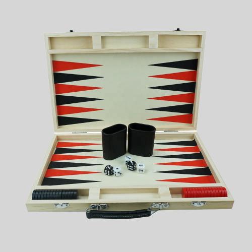 15 Inch Wood Backgammon Set - Wholesale Custom Game