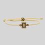 Golden Mahjong Rope Bracelet - Lucky Charm Be Rich Gift
