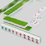 EASTOMMY ET-236001 Chinese Mahjong Set - Red Vinyl Tiles Game