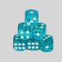 Custom Resin D6 Dice - 12mm Multi-Color Polyhedral Dice