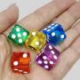 Dice Valve Caps 8V1 Universal Colorful Transparent Motorcycle Tire Covers