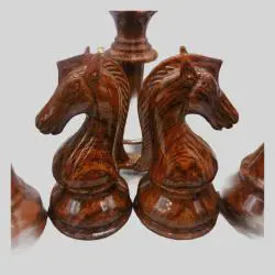 Luxury Tunisian Ebony Olive Chess Board Game Set