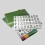 Custom Mahjong Tiles, Apollo Hand Set - Green Logo Custom Mahjong Tiles, Apollo Hand Set - Green Logo