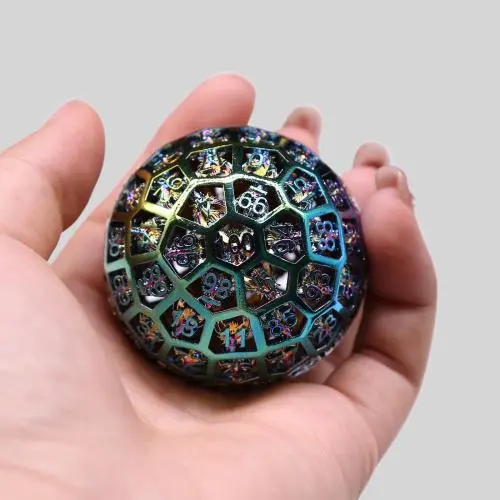 Colorful 100D Metal Dice - D100 Polyhedral Dice for D&D Colorful 100D Metal Dice - D100 Polyhedral Dice for D&D