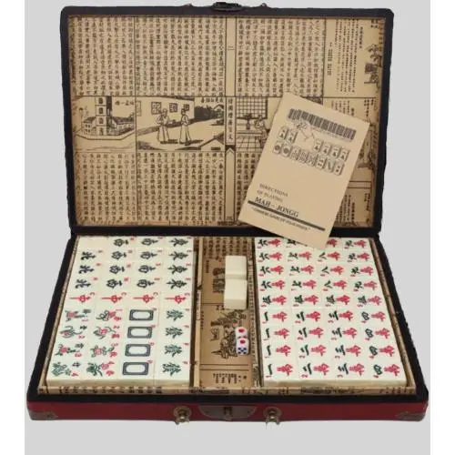 Antique Chinese Mahjong Tiles - Melamine Set Antique Chinese Mahjong Tiles - Melamine Set
