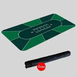 Texas Hold'em Poker Mat - 10 Player, 120x60cm, JMS
