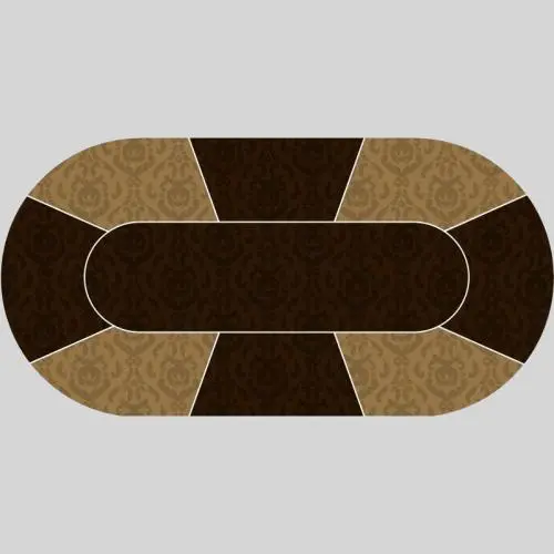 Custom Poker Mat - Oval Texas Holdem Table Mat Custom Poker Mat - Oval Texas Holdem Table Mat
