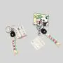 Mahjong Panda Keychain - UV Printed, Durable Plastic Mahjong Panda Keychain - UV Printed, Durable Plastic