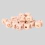 Wooden Dice Beads - 10mm 12mm Letters Beeches DIY Beads