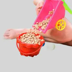 Wooden Dice Set - 1kg, Rounded Corners, Playground Beads