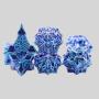Blue Leaf DND Dice Set - 7pcs Zinc Alloy Polyhedral Dice