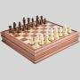 Classic 2-in-1 Wooden Chess & Checkers Game Set