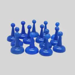 Multicolor Plastic Pawns Board Game Accessories